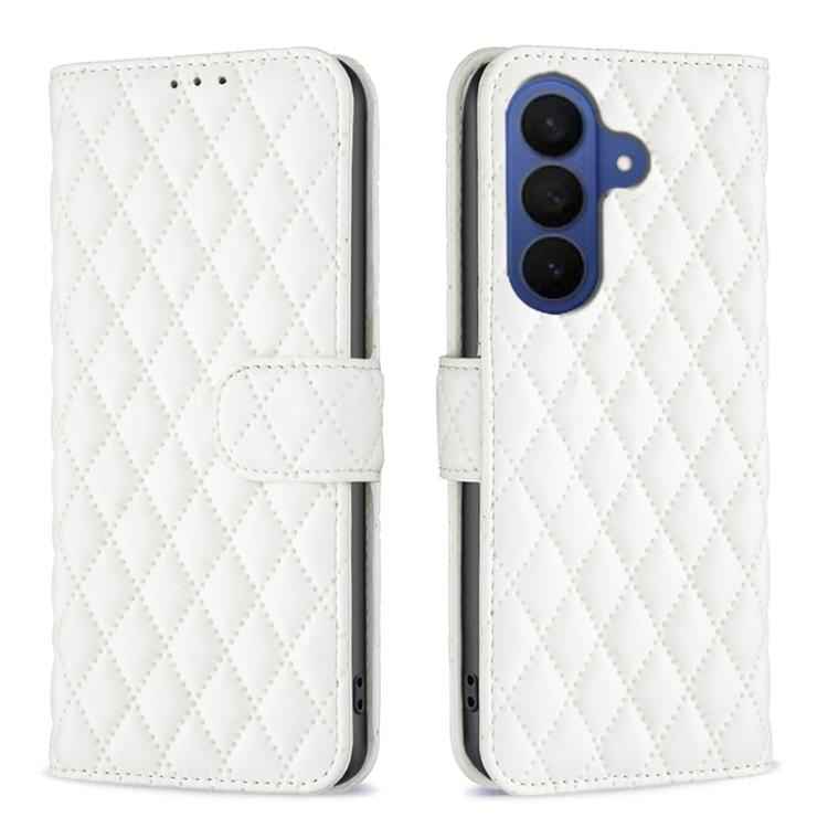 Diamond Lattice Wallet Flip Leather Phone Case, For Samsung Galaxy S26 Ultra 5G, For Samsung Galaxy S26 5G, For Samsung Galaxy S25 5G, For Samsung Galaxy S25+ 5G, For Samsung Galaxy S25 Ultra 5G, For Samsung Galaxy S24 FE 5G