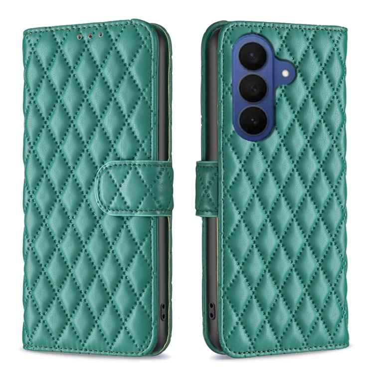 Diamond Lattice Wallet Flip Leather Phone Case, For Samsung Galaxy S26 Ultra 5G, For Samsung Galaxy S26 5G, For Samsung Galaxy S25 5G, For Samsung Galaxy S25+ 5G, For Samsung Galaxy S25 Ultra 5G, For Samsung Galaxy S24 FE 5G