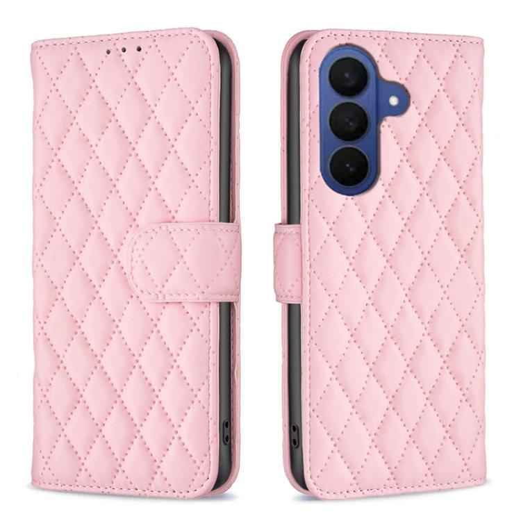 Diamond Lattice Wallet Flip Leather Phone Case, For Samsung Galaxy S26 Ultra 5G, For Samsung Galaxy S26 5G, For Samsung Galaxy S25 5G, For Samsung Galaxy S25+ 5G, For Samsung Galaxy S25 Ultra 5G, For Samsung Galaxy S24 FE 5G