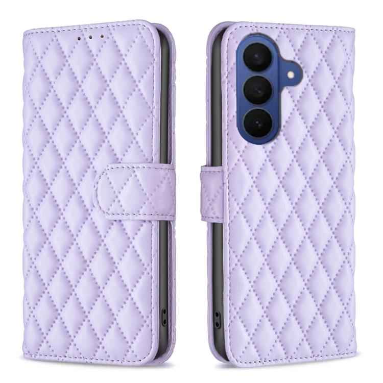 Diamond Lattice Wallet Flip Leather Phone Case, For Samsung Galaxy S26 Ultra 5G, For Samsung Galaxy S26 5G, For Samsung Galaxy S25 5G, For Samsung Galaxy S25+ 5G, For Samsung Galaxy S25 Ultra 5G, For Samsung Galaxy S24 FE 5G