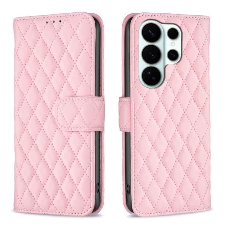 Diamond Lattice Wallet Flip Leather Phone Case, For Samsung Galaxy S26 Ultra 5G, For Samsung Galaxy S26 5G, For Samsung Galaxy S25 5G, For Samsung Galaxy S25+ 5G, For Samsung Galaxy S25 Ultra 5G, For Samsung Galaxy S24 FE 5G
