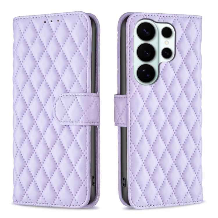 Diamond Lattice Wallet Flip Leather Phone Case, For Samsung Galaxy S26 Ultra 5G, For Samsung Galaxy S26 5G, For Samsung Galaxy S25 5G, For Samsung Galaxy S25+ 5G, For Samsung Galaxy S25 Ultra 5G, For Samsung Galaxy S24 FE 5G