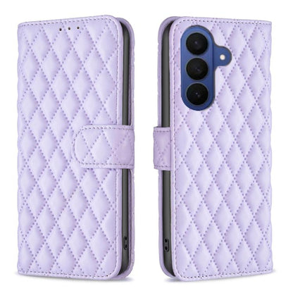 Diamond Lattice Wallet Flip Leather Phone Case, For Galaxy S27+ 5G, For Galaxy S26 FE 5G, For Samsung Galaxy S26+ 5G, For Samsung Galaxy S26 Ultra 5G, For Samsung Galaxy S26 5G, For Samsung Galaxy S25 5G, For Samsung Galaxy S25+ 5G                     ...