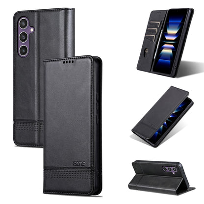 AZNS Magnetic Calf Texture Flip Leather Phone Case, For Samsung Galaxy S25 Ultra 5G, For Samsung Galaxy S24 FE 5G