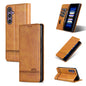 AZNS Magnetic Calf Texture Flip Leather Phone Case, For Samsung Galaxy S25 Ultra 5G, For Samsung Galaxy S24 FE 5G