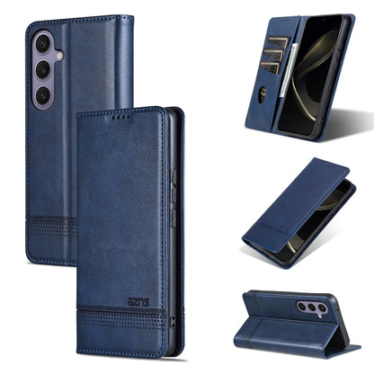 AZNS Magnetic Calf Texture Flip Leather Phone Case, For Galaxy S26 FE 5G, For Samsung Galaxy S26+ 5G, For Samsung Galaxy S26 Ultra 5G, For Samsung Galaxy S26 5G, For Samsung Galaxy S25 FE 5G, For Samsung Galaxy S25 Edge 5G, For Samsung Galaxy S25 5G   ...