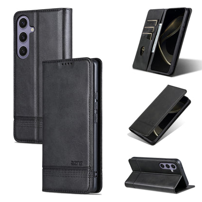 AZNS Magnetic Calf Texture Flip Leather Phone Case, For Galaxy S26 FE 5G, For Samsung Galaxy S26+ 5G, For Samsung Galaxy S26 Ultra 5G, For Samsung Galaxy S26 5G, For Samsung Galaxy S25 FE 5G, For Samsung Galaxy S25 Edge 5G, For Samsung Galaxy S25 5G   ...