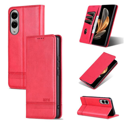 AZNS Magnetic Calf Texture Flip Leather Phone Case, For Galaxy S26 FE 5G, For Samsung Galaxy S26+ 5G, For Samsung Galaxy S26 Ultra 5G, For Samsung Galaxy S26 5G, For Samsung Galaxy S25 FE 5G, For Samsung Galaxy S25 Edge 5G, For Samsung Galaxy S25 5G   ...