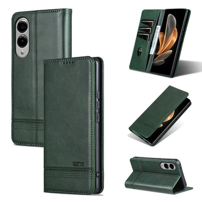 AZNS Magnetic Calf Texture Flip Leather Phone Case, For Galaxy S26 FE 5G, For Samsung Galaxy S26+ 5G, For Samsung Galaxy S26 Ultra 5G, For Samsung Galaxy S26 5G, For Samsung Galaxy S25 FE 5G, For Samsung Galaxy S25 Edge 5G, For Samsung Galaxy S25 5G   ...