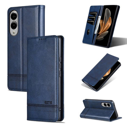 AZNS Magnetic Calf Texture Flip Leather Phone Case, For Galaxy S26 FE 5G, For Samsung Galaxy S26+ 5G, For Samsung Galaxy S26 Ultra 5G, For Samsung Galaxy S26 5G, For Samsung Galaxy S25 FE 5G, For Samsung Galaxy S25 Edge 5G, For Samsung Galaxy S25 5G   ...
