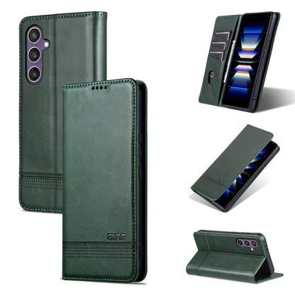 AZNS Magnetic Calf Texture Flip Leather Phone Case, For Galaxy S26 FE 5G, For Samsung Galaxy S26+ 5G, For Samsung Galaxy S26 Ultra 5G, For Samsung Galaxy S26 5G, For Samsung Galaxy S25 FE 5G, For Samsung Galaxy S25 Edge 5G, For Samsung Galaxy S25 5G   ...