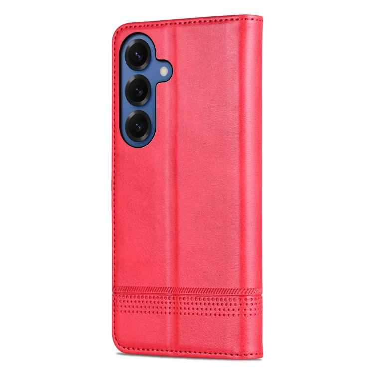 AZNS Magnetic Calf Texture Flip Leather Phone Case, For Samsung Galaxy S26+ 5G, For Samsung Galaxy S26 Ultra 5G, For Samsung Galaxy S26 5G, For Samsung Galaxy S25 FE 5G, For Samsung Galaxy S25 Edge 5G, For Samsung Galaxy S25 5G, For Samsung Galaxy S25+...