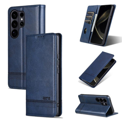 AZNS Magnetic Calf Texture Flip Leather Phone Case, For Galaxy S26 FE 5G, For Samsung Galaxy S26+ 5G, For Samsung Galaxy S26 Ultra 5G, For Samsung Galaxy S26 5G, For Samsung Galaxy S25 FE 5G, For Samsung Galaxy S25 Edge 5G, For Samsung Galaxy S25 5G   ...