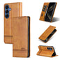 AZNS Magnetic Calf Texture Flip Leather Phone Case, For Galaxy S26 FE 5G, For Samsung Galaxy S26+ 5G, For Samsung Galaxy S26 Ultra 5G, For Samsung Galaxy S26 5G, For Samsung Galaxy S25 FE 5G, For Samsung Galaxy S25 Edge 5G, For Samsung Galaxy S25 5G   ...
