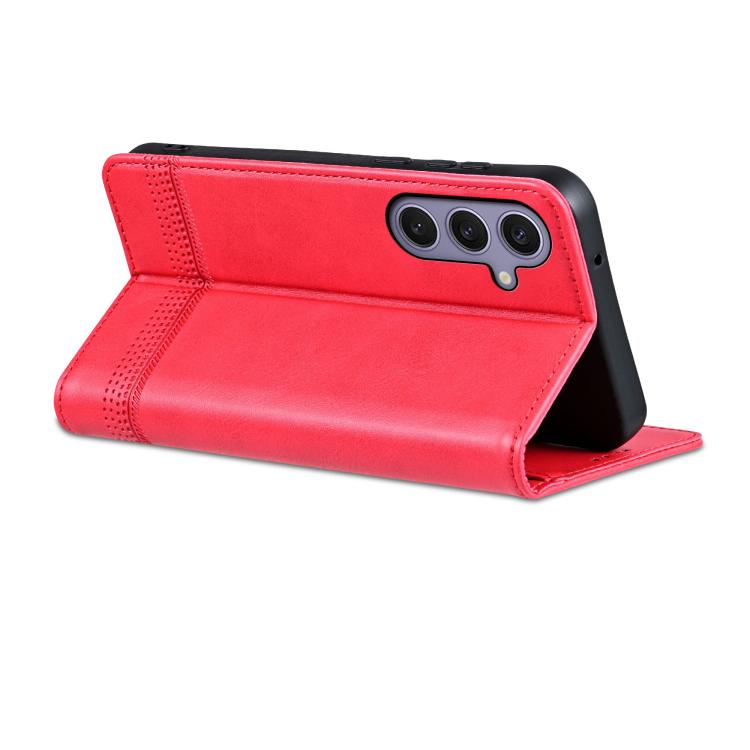 AZNS Magnetic Calf Texture Flip Leather Phone Case, For Galaxy S26 FE 5G, For Samsung Galaxy S26+ 5G, For Samsung Galaxy S26 Ultra 5G, For Samsung Galaxy S26 5G, For Samsung Galaxy S25 FE 5G, For Samsung Galaxy S25 Edge 5G, For Samsung Galaxy S25 5G   ...