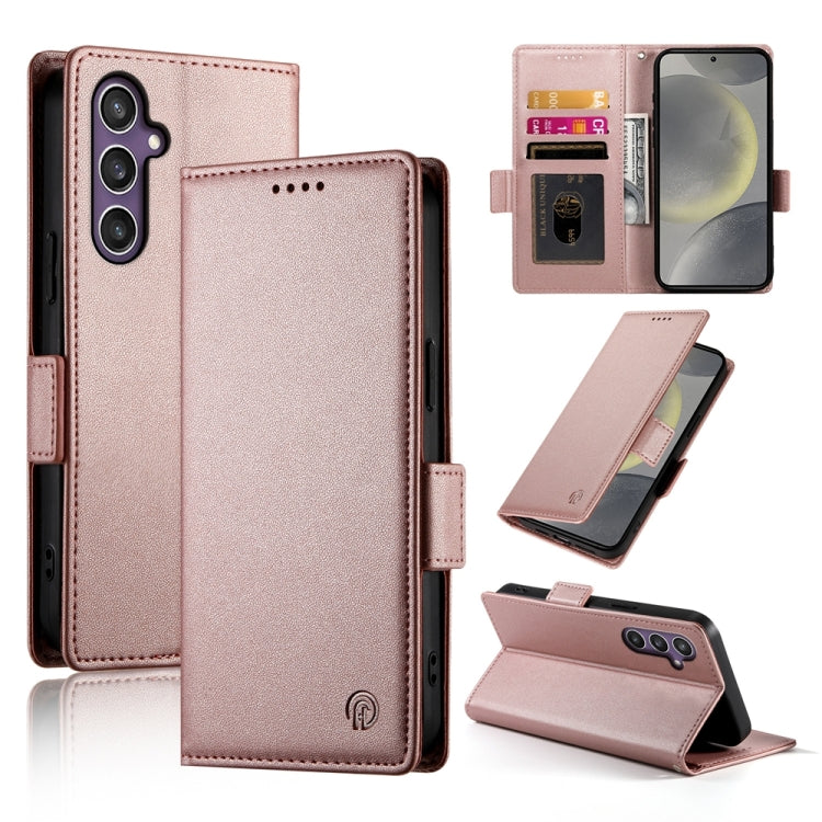 Side Buckle Magnetic Frosted Leather Phone Case, For Samsung Galaxy S24 5G, For Samsung Galaxy S23 FE 5G, For Samsung Galaxy S23 Ultra 5G, For Samsung Galaxy S23+ 5G, For Samsung Galaxy S23 5G, For Samsung Galaxy S21 FE 5G