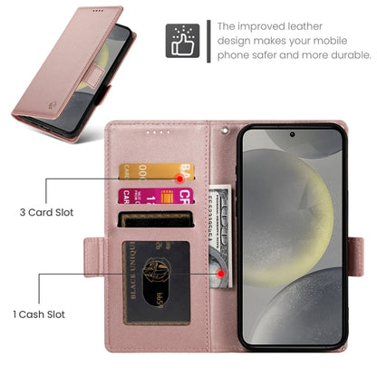 Side Buckle Magnetic Frosted Leather Phone Case, For Samsung Galaxy S24 5G, For Samsung Galaxy S23 FE 5G, For Samsung Galaxy S23 Ultra 5G, For Samsung Galaxy S23+ 5G, For Samsung Galaxy S23 5G, For Samsung Galaxy S21 FE 5G