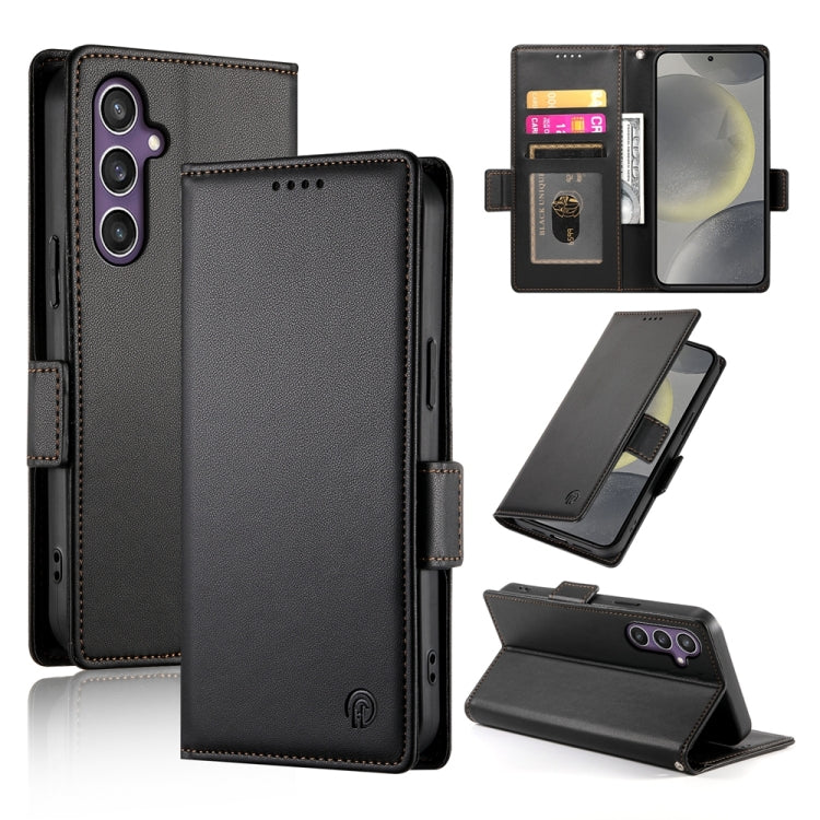 Side Buckle Magnetic Frosted Leather Phone Case, For Samsung Galaxy S24 5G, For Samsung Galaxy S23 FE 5G, For Samsung Galaxy S23 Ultra 5G, For Samsung Galaxy S23+ 5G, For Samsung Galaxy S23 5G, For Samsung Galaxy S21 FE 5G