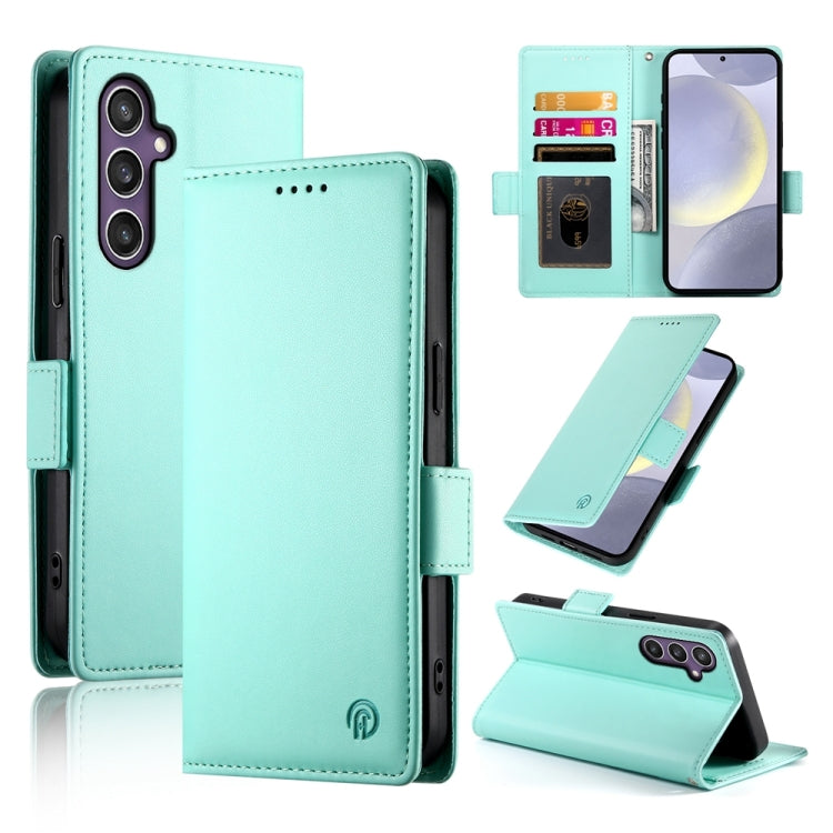 Side Buckle Magnetic Frosted Leather Phone Case, For Samsung Galaxy S25 Edge 5G, For Samsung Galaxy S25 5G, For Samsung Galaxy S25+ 5G, For Samsung Galaxy S25 Ultra 5G, For Samsung Galaxy S24 Ultra 5G, For Samsung Galaxy S24+ 5G