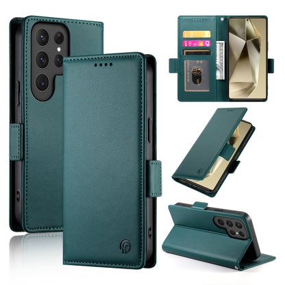 Side Buckle Magnetic Frosted Leather Phone Case, For Samsung Galaxy S25 Edge 5G, For Samsung Galaxy S25 5G, For Samsung Galaxy S25+ 5G, For Samsung Galaxy S25 Ultra 5G, For Samsung Galaxy S24 Ultra 5G, For Samsung Galaxy S24+ 5G