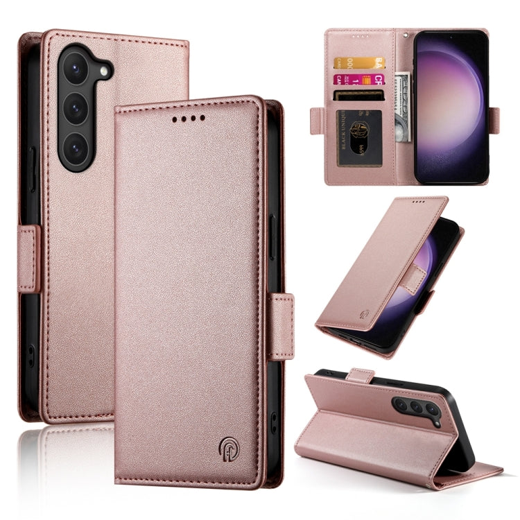Side Buckle Magnetic Frosted Leather Phone Case, For Samsung Galaxy S24 5G, For Samsung Galaxy S23 FE 5G, For Samsung Galaxy S23 Ultra 5G, For Samsung Galaxy S23+ 5G, For Samsung Galaxy S23 5G, For Samsung Galaxy S21 FE 5G