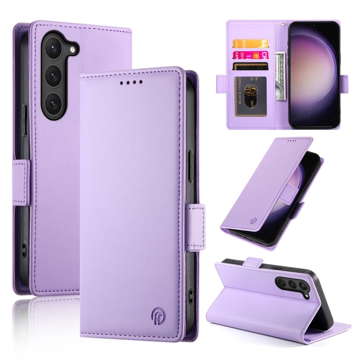 Side Buckle Magnetic Frosted Leather Phone Case, For Samsung Galaxy S24 5G, For Samsung Galaxy S23 FE 5G, For Samsung Galaxy S23 Ultra 5G, For Samsung Galaxy S23+ 5G, For Samsung Galaxy S23 5G, For Samsung Galaxy S21 FE 5G