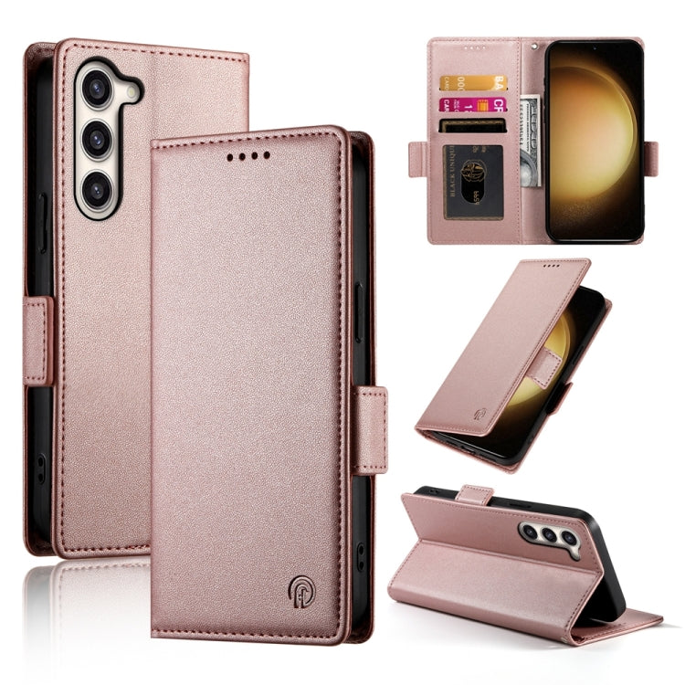 Side Buckle Magnetic Frosted Leather Phone Case, For Samsung Galaxy S24 5G, For Samsung Galaxy S23 FE 5G, For Samsung Galaxy S23 Ultra 5G, For Samsung Galaxy S23+ 5G, For Samsung Galaxy S23 5G, For Samsung Galaxy S21 FE 5G