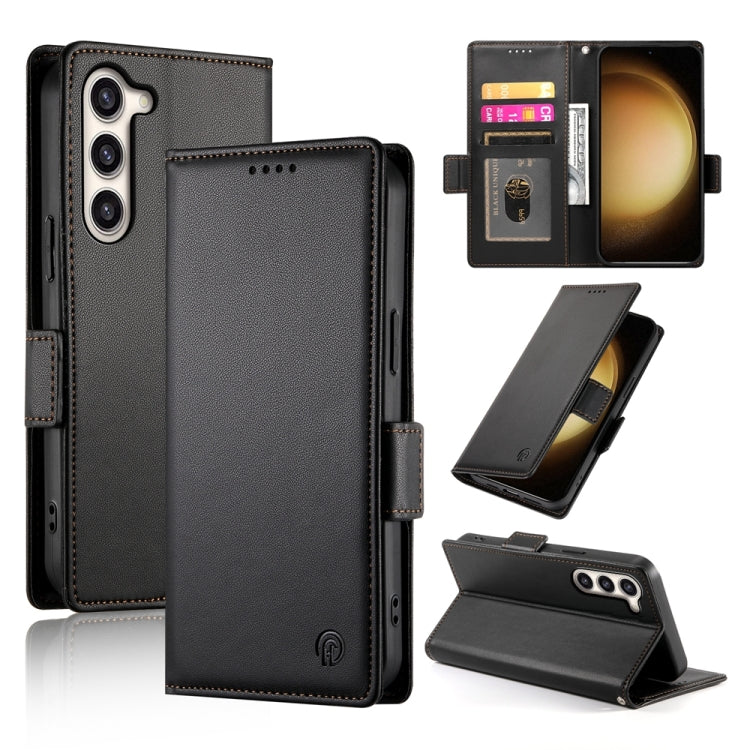 Side Buckle Magnetic Frosted Leather Phone Case, For Samsung Galaxy S24 5G, For Samsung Galaxy S23 FE 5G, For Samsung Galaxy S23 Ultra 5G, For Samsung Galaxy S23+ 5G, For Samsung Galaxy S23 5G, For Samsung Galaxy S21 FE 5G