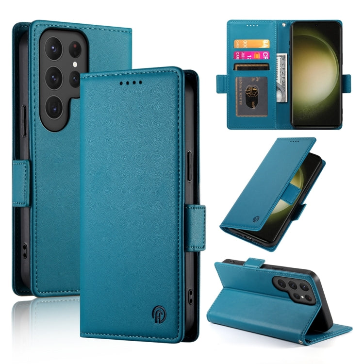 Side Buckle Magnetic Frosted Leather Phone Case, For Samsung Galaxy S24 5G, For Samsung Galaxy S23 FE 5G, For Samsung Galaxy S23 Ultra 5G, For Samsung Galaxy S23+ 5G, For Samsung Galaxy S23 5G, For Samsung Galaxy S21 FE 5G