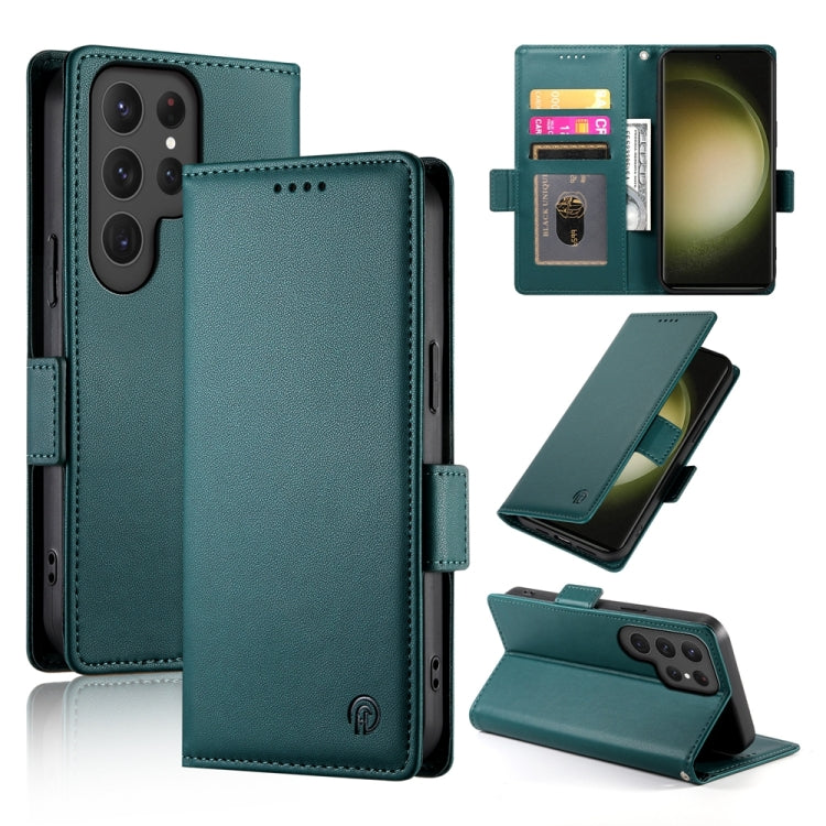 Side Buckle Magnetic Frosted Leather Phone Case, For Samsung Galaxy S24 5G, For Samsung Galaxy S23 FE 5G, For Samsung Galaxy S23 Ultra 5G, For Samsung Galaxy S23+ 5G, For Samsung Galaxy S23 5G, For Samsung Galaxy S21 FE 5G