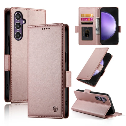 Side Buckle Magnetic Frosted Leather Phone Case, For Samsung Galaxy S24 5G, For Samsung Galaxy S23 FE 5G, For Samsung Galaxy S23 Ultra 5G, For Samsung Galaxy S23+ 5G, For Samsung Galaxy S23 5G, For Samsung Galaxy S21 FE 5G