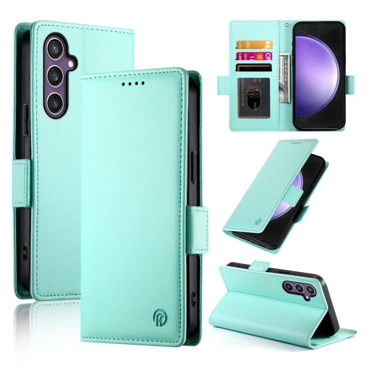 Side Buckle Magnetic Frosted Leather Phone Case, For Samsung Galaxy S24 5G, For Samsung Galaxy S23 FE 5G, For Samsung Galaxy S23 Ultra 5G, For Samsung Galaxy S23+ 5G, For Samsung Galaxy S23 5G, For Samsung Galaxy S21 FE 5G