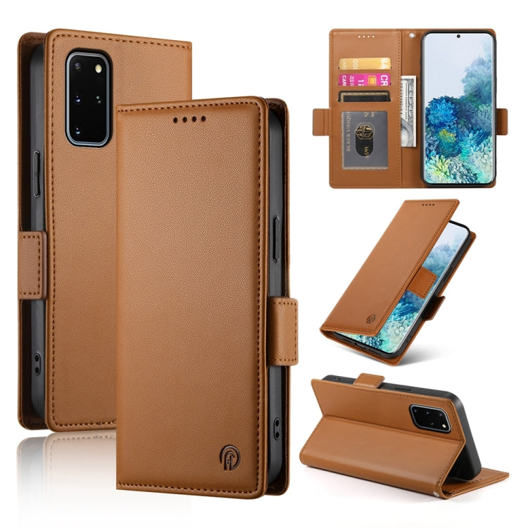 Side Buckle Magnetic Frosted Leather Phone Case, For Samsung Galaxy S21 5G, For Samsung Galaxy S20 FE 5G, For Samsung Galaxy S20 Ultra 5G, For Samsung Galaxy S20+ 5G, For Samsung Galaxy S20 5G, For Samsung Galaxy S10e
