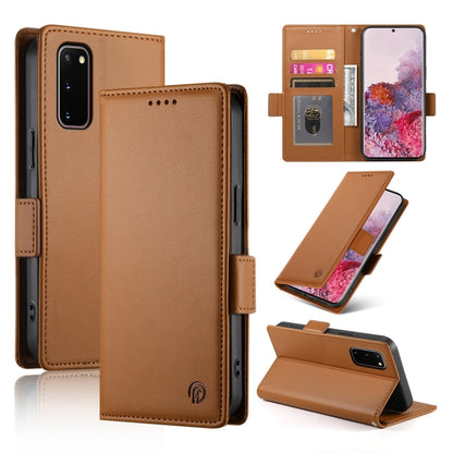 Side Buckle Magnetic Frosted Leather Phone Case, For Samsung Galaxy S21 5G, For Samsung Galaxy S20 FE 5G, For Samsung Galaxy S20 Ultra 5G, For Samsung Galaxy S20+ 5G, For Samsung Galaxy S20 5G, For Samsung Galaxy S10e