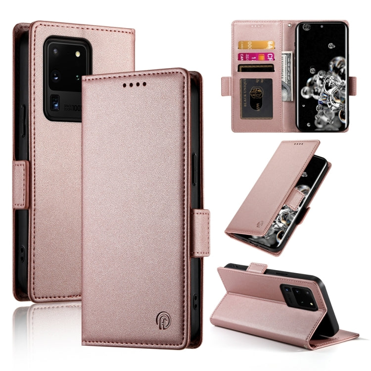 Side Buckle Magnetic Frosted Leather Phone Case, For Samsung Galaxy S21 5G, For Samsung Galaxy S20 FE 5G, For Samsung Galaxy S20 Ultra 5G, For Samsung Galaxy S20+ 5G, For Samsung Galaxy S20 5G, For Samsung Galaxy S10e