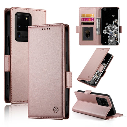 Side Buckle Magnetic Frosted Leather Phone Case, For Samsung Galaxy S21 5G, For Samsung Galaxy S20 FE 5G, For Samsung Galaxy S20 Ultra 5G, For Samsung Galaxy S20+ 5G, For Samsung Galaxy S20 5G, For Samsung Galaxy S10e