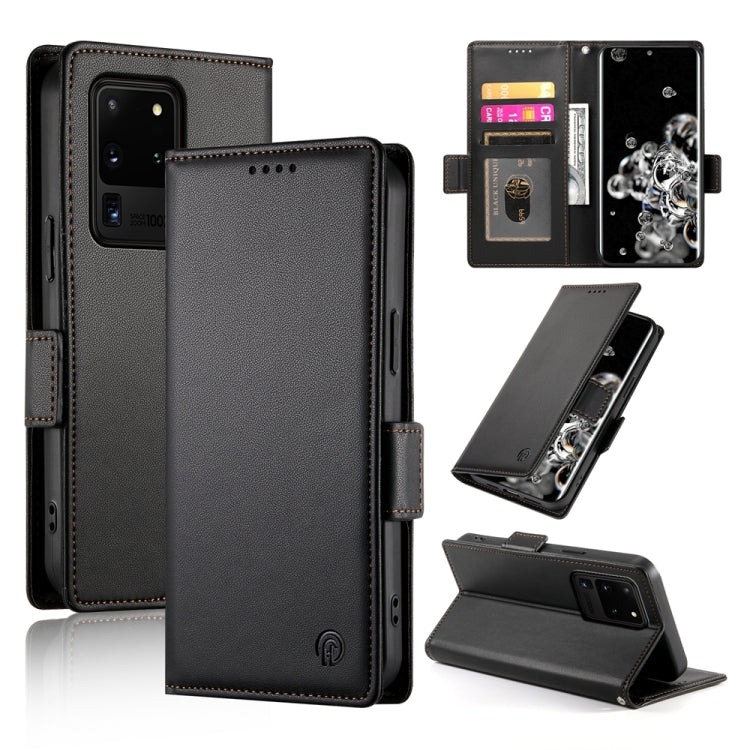 Side Buckle Magnetic Frosted Leather Phone Case, For Samsung Galaxy S21 5G, For Samsung Galaxy S20 FE 5G, For Samsung Galaxy S20 Ultra 5G, For Samsung Galaxy S20+ 5G, For Samsung Galaxy S20 5G, For Samsung Galaxy S10e