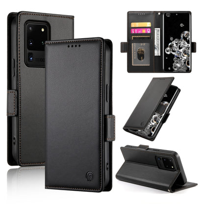 Side Buckle Magnetic Frosted Leather Phone Case, For Samsung Galaxy S21 5G, For Samsung Galaxy S20 FE 5G, For Samsung Galaxy S20 Ultra 5G, For Samsung Galaxy S20+ 5G, For Samsung Galaxy S20 5G, For Samsung Galaxy S10e