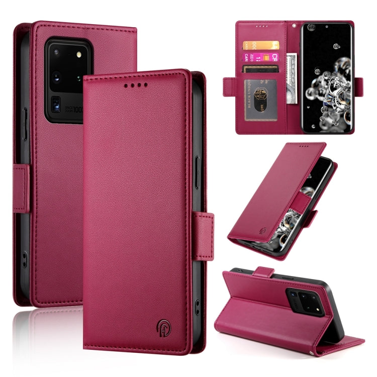 Side Buckle Magnetic Frosted Leather Phone Case, For Samsung Galaxy S21 5G, For Samsung Galaxy S20 FE 5G, For Samsung Galaxy S20 Ultra 5G, For Samsung Galaxy S20+ 5G, For Samsung Galaxy S20 5G, For Samsung Galaxy S10e