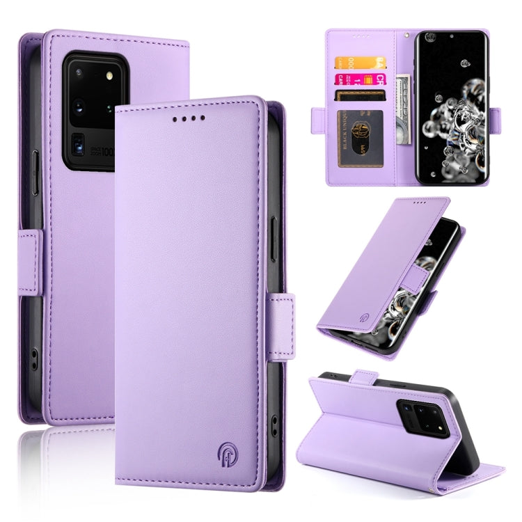 Side Buckle Magnetic Frosted Leather Phone Case, For Samsung Galaxy S21 5G, For Samsung Galaxy S20 FE 5G, For Samsung Galaxy S20 Ultra 5G, For Samsung Galaxy S20+ 5G, For Samsung Galaxy S20 5G, For Samsung Galaxy S10e