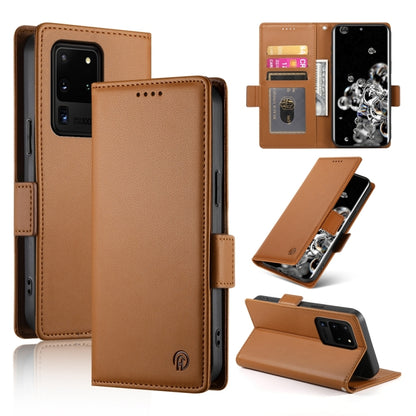 Side Buckle Magnetic Frosted Leather Phone Case, For Samsung Galaxy S21 5G, For Samsung Galaxy S20 FE 5G, For Samsung Galaxy S20 Ultra 5G, For Samsung Galaxy S20+ 5G, For Samsung Galaxy S20 5G, For Samsung Galaxy S10e