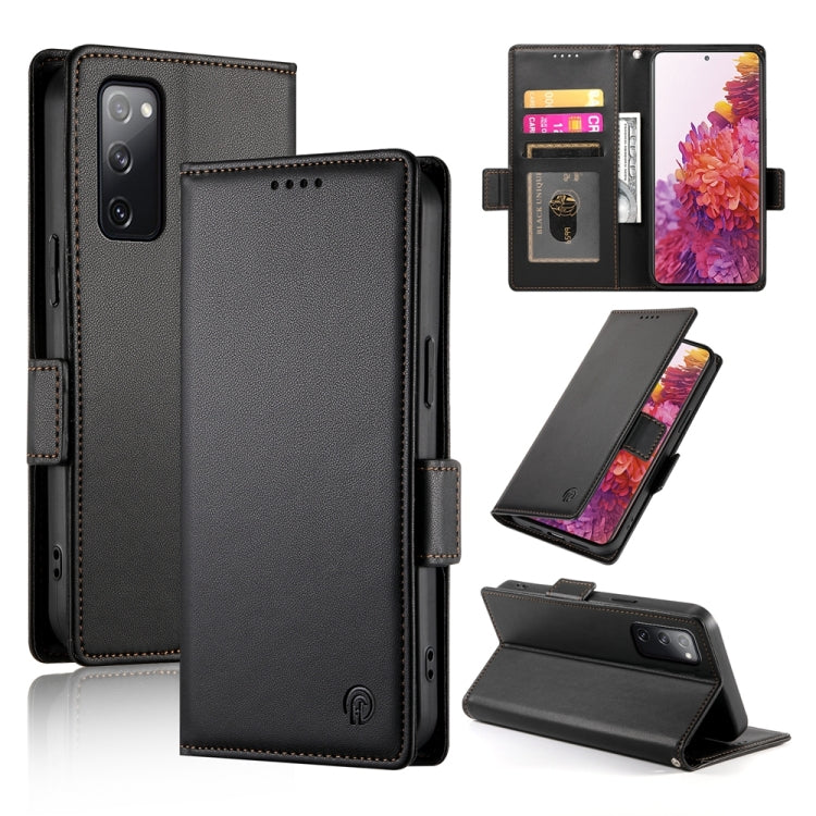 Side Buckle Magnetic Frosted Leather Phone Case, For Samsung Galaxy S21 5G, For Samsung Galaxy S20 FE 5G, For Samsung Galaxy S20 Ultra 5G, For Samsung Galaxy S20+ 5G, For Samsung Galaxy S20 5G, For Samsung Galaxy S10e