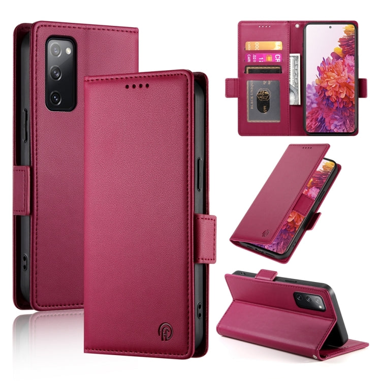 Side Buckle Magnetic Frosted Leather Phone Case, For Samsung Galaxy S21 5G, For Samsung Galaxy S20 FE 5G, For Samsung Galaxy S20 Ultra 5G, For Samsung Galaxy S20+ 5G, For Samsung Galaxy S20 5G, For Samsung Galaxy S10e