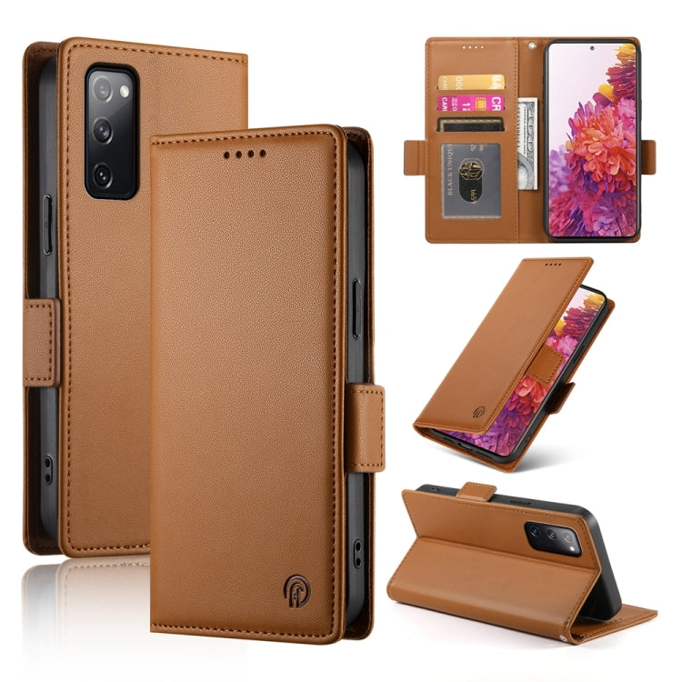 Side Buckle Magnetic Frosted Leather Phone Case, For Samsung Galaxy S21 5G, For Samsung Galaxy S20 FE 5G, For Samsung Galaxy S20 Ultra 5G, For Samsung Galaxy S20+ 5G, For Samsung Galaxy S20 5G, For Samsung Galaxy S10e