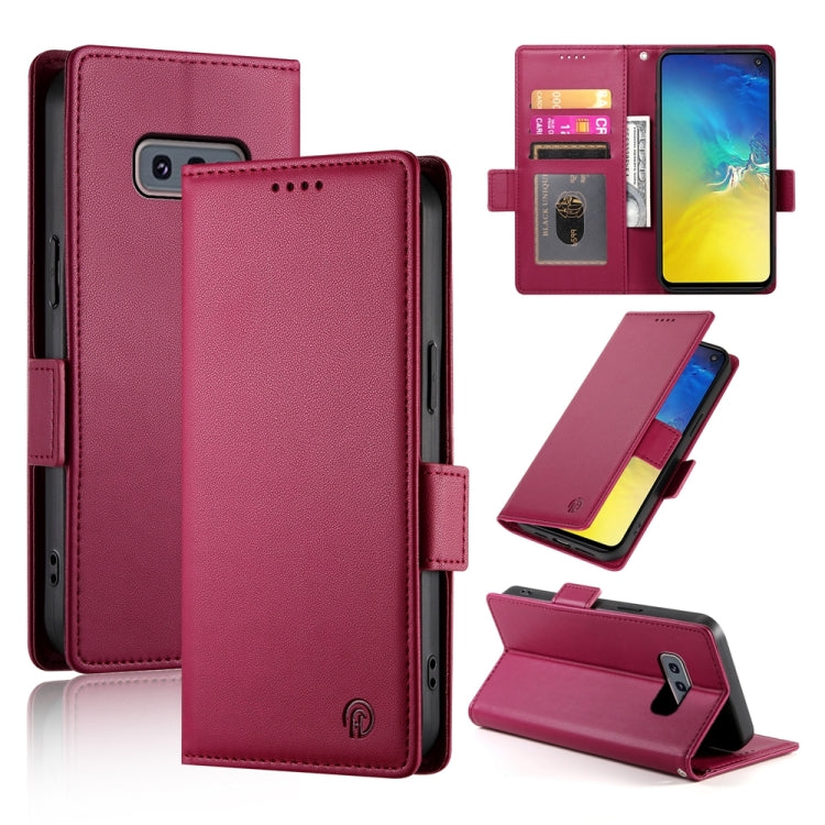 Side Buckle Magnetic Frosted Leather Phone Case, For Samsung Galaxy S21 5G, For Samsung Galaxy S20 FE 5G, For Samsung Galaxy S20 Ultra 5G, For Samsung Galaxy S20+ 5G, For Samsung Galaxy S20 5G, For Samsung Galaxy S10e