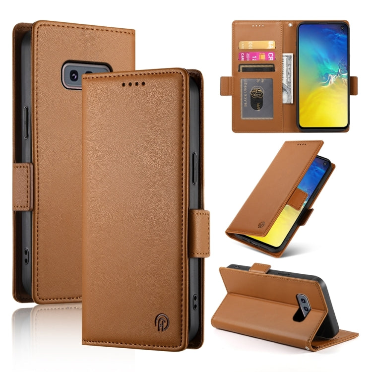 Side Buckle Magnetic Frosted Leather Phone Case, For Samsung Galaxy S21 5G, For Samsung Galaxy S20 FE 5G, For Samsung Galaxy S20 Ultra 5G, For Samsung Galaxy S20+ 5G, For Samsung Galaxy S20 5G, For Samsung Galaxy S10e