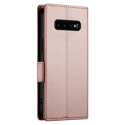 Side Buckle Magnetic Frosted Leather Phone Case, For Samsung Galaxy S10+, For Samsung Galaxy S10