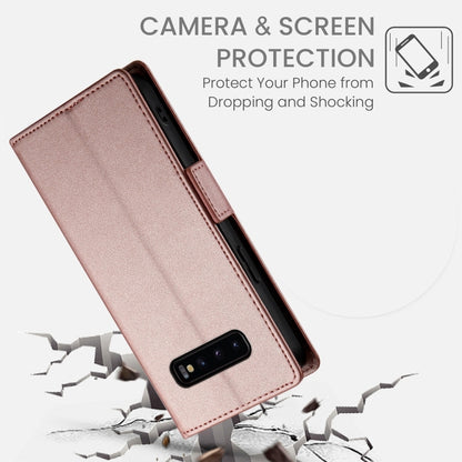Side Buckle Magnetic Frosted Leather Phone Case, For Samsung Galaxy S10+, For Samsung Galaxy S10