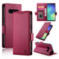 Side Buckle Magnetic Frosted Leather Phone Case, For Samsung Galaxy S10+, For Samsung Galaxy S10