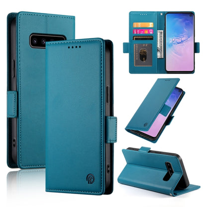 Side Buckle Magnetic Frosted Leather Phone Case, For Samsung Galaxy S10+, For Samsung Galaxy S10